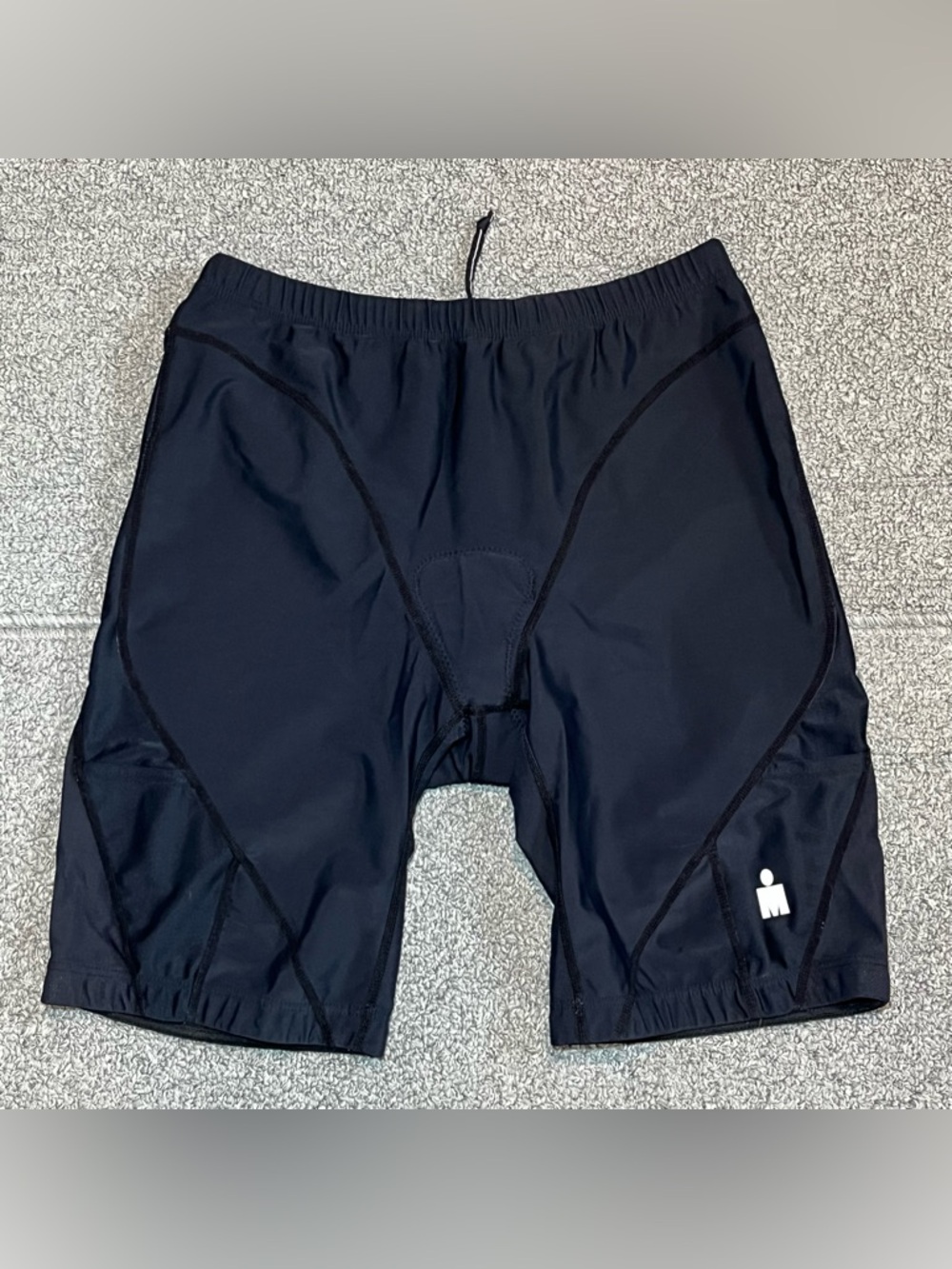 Ironman Cycling Shorts Womens XL Black Triathlon Polyester Spandex Blend